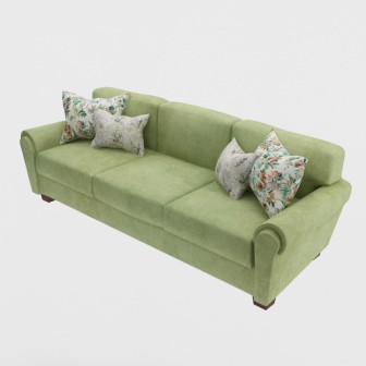 3 Seater Sofa (In Olive Color)
