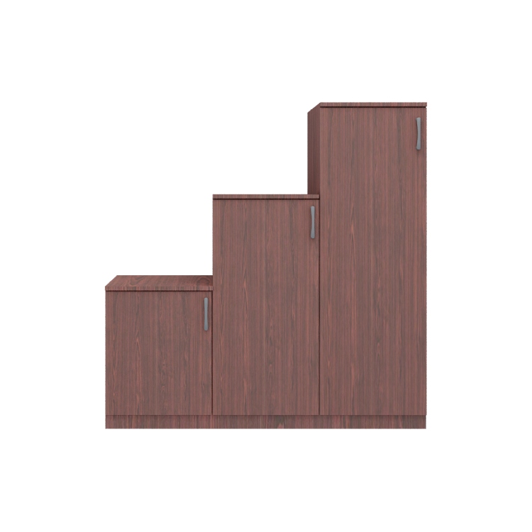 Staircase Design Shoe Cabinet In Rose Wood