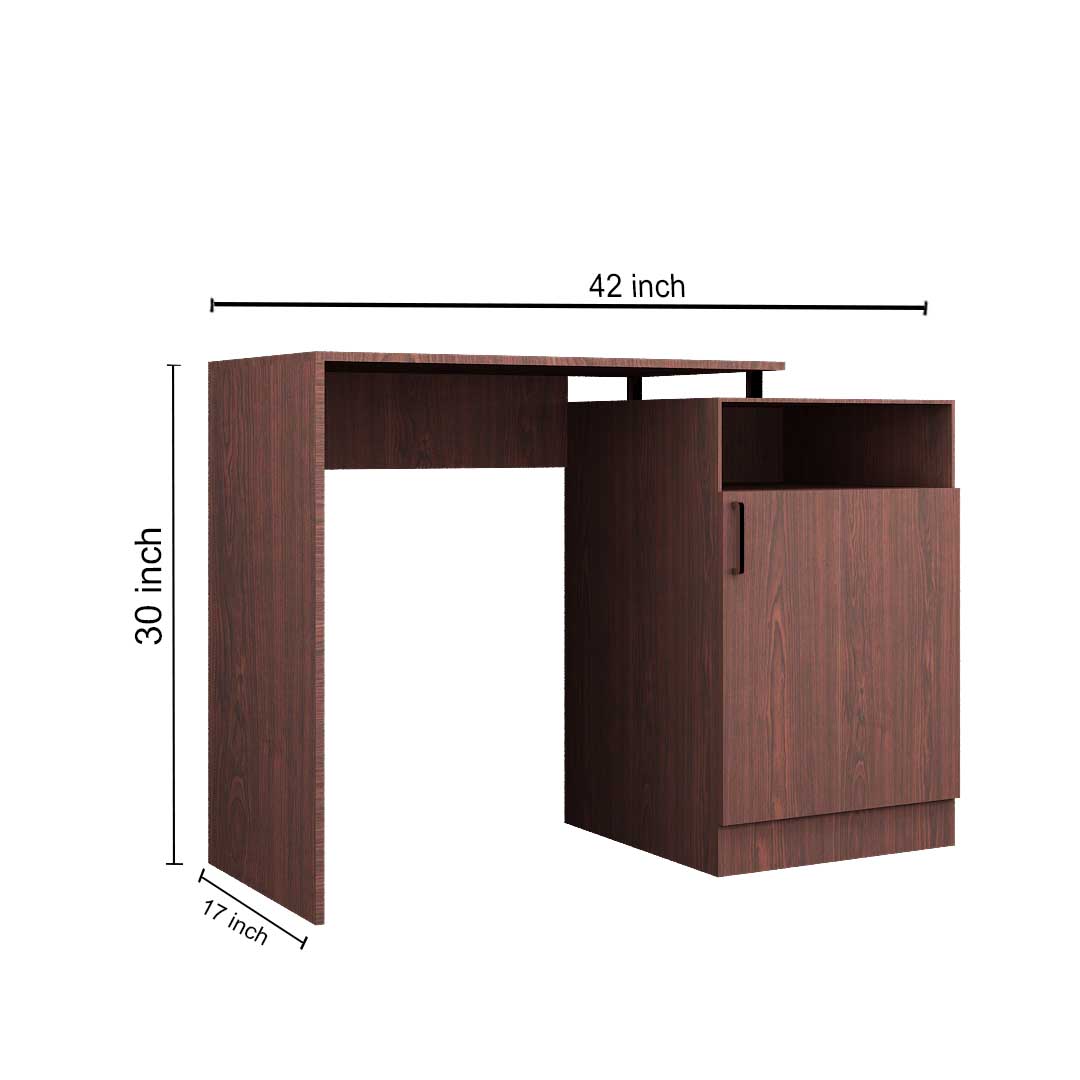 Ebansal Wood Workstation Study Table For Office/Home In Rose Wood