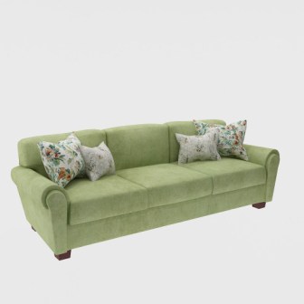 3 Seater Sofa (In Olive Color)