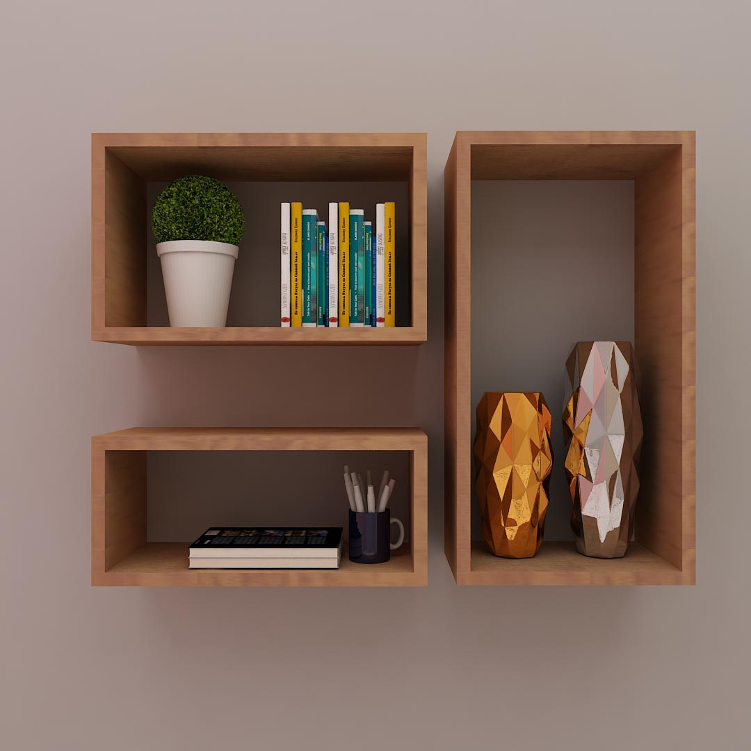 Dormitory Wall Shelf Cabinet