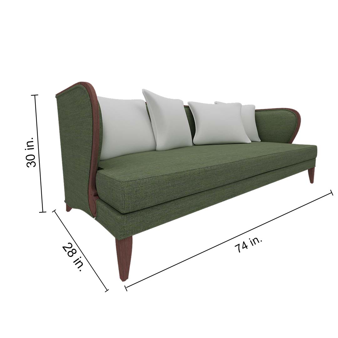 24 Inch Depth Sofa Baci Living Room
