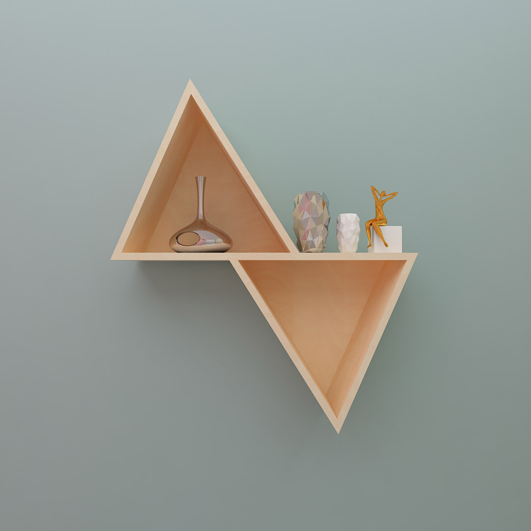 Triangle Wall Shelf