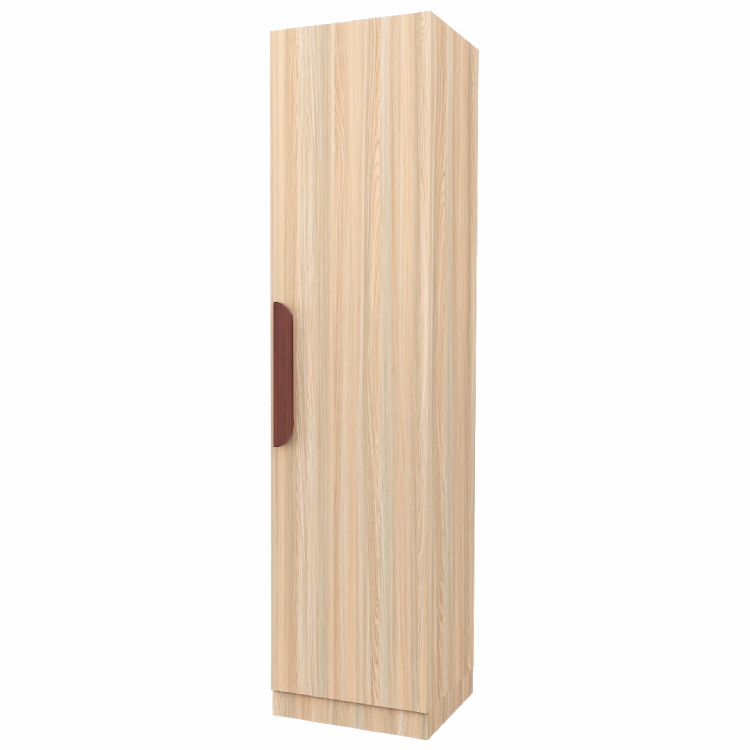 Compact Single Door Wardrobe In Rolex Light