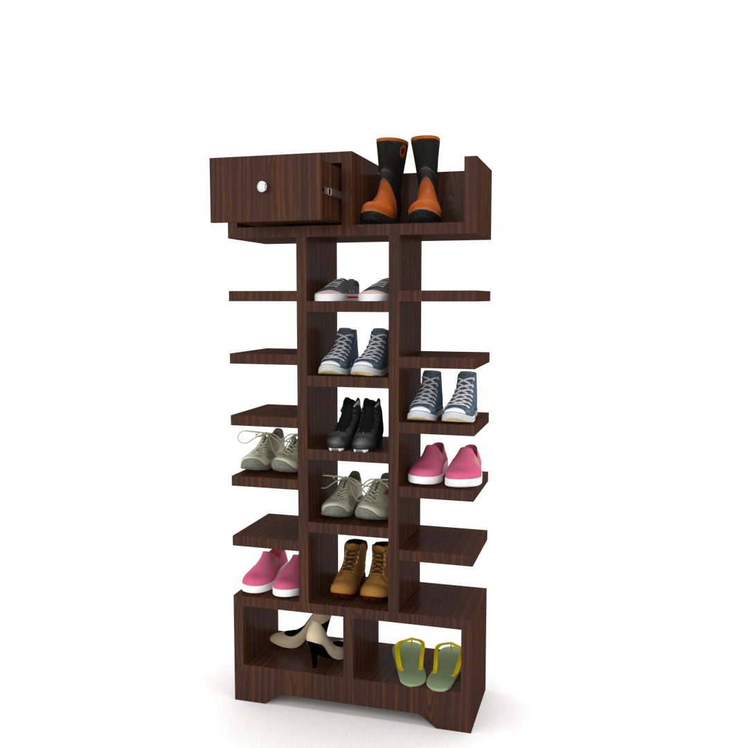 Shoe Rack (In Classic Planked Finish)