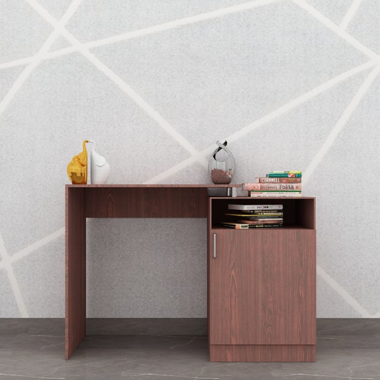 Ebansal Wood Workstation Study Table For Office/Home In Rose Wood
