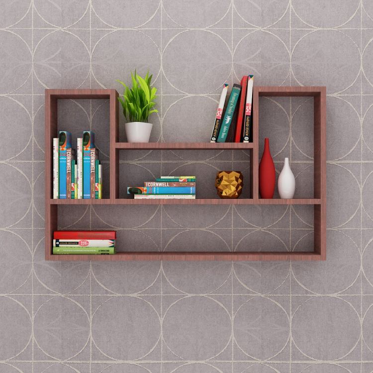 Modern Multifunctional BookShelf (In Rose Wood)