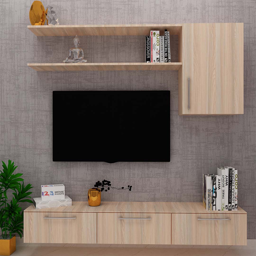 Multi Purpose Tv Unit In Rolex Light