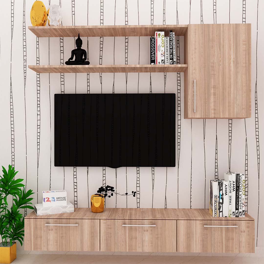 Multi Purpose Tv Unit In English Oak Dark