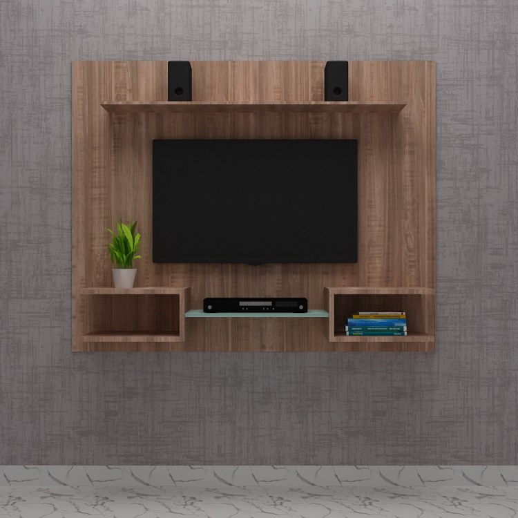 Simple Stylish Tv Unit (In English Oak Dark)