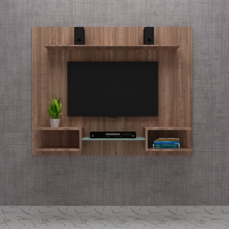 Simple Stylish Tv Unit (In English Oak Dark)