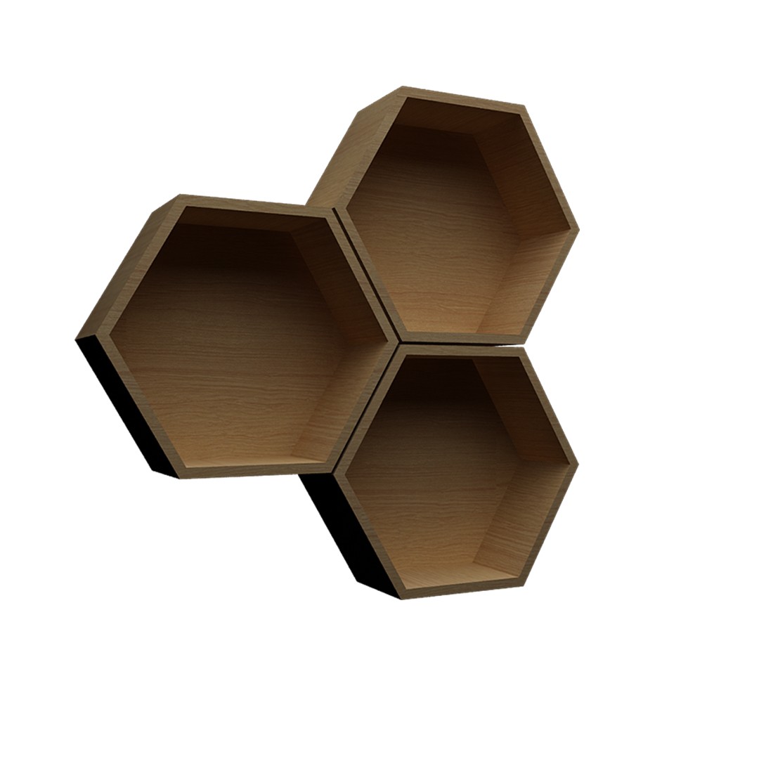 Honeycomb Hexagon Shelf
