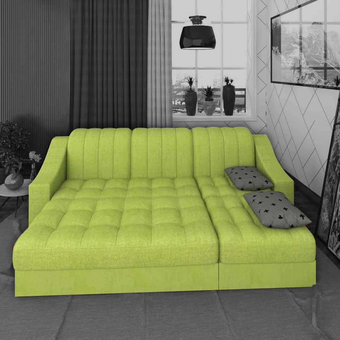 Sofa Cum Bed (Green Color)