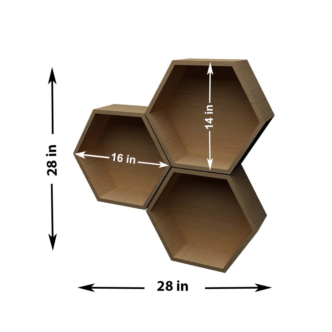 Honeycomb Hexagon Shelf
