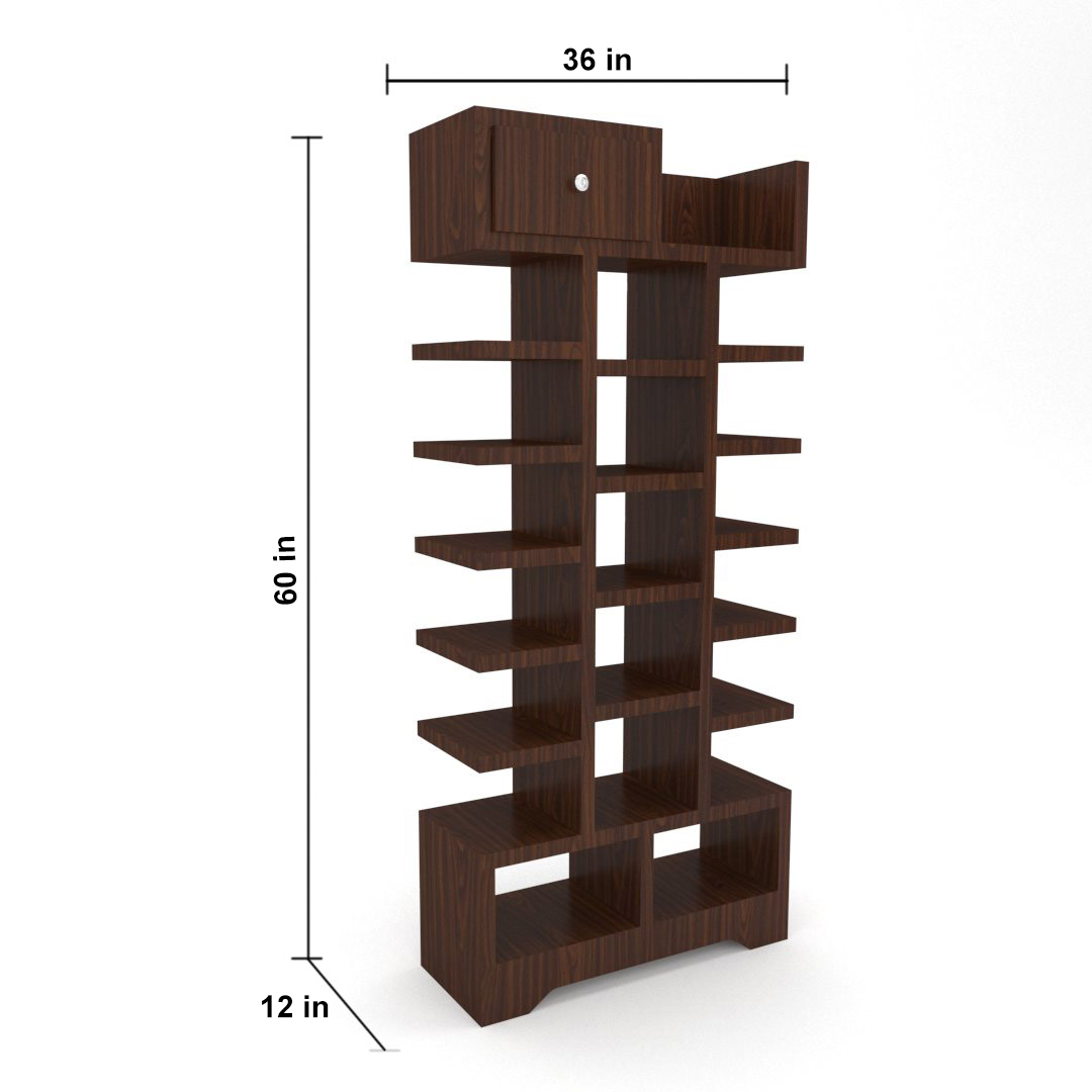 Shoe Rack (In Classic Planked Finish)