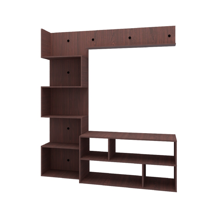 Wooden Modern Tv Unit With Storage (In Rose Wood)