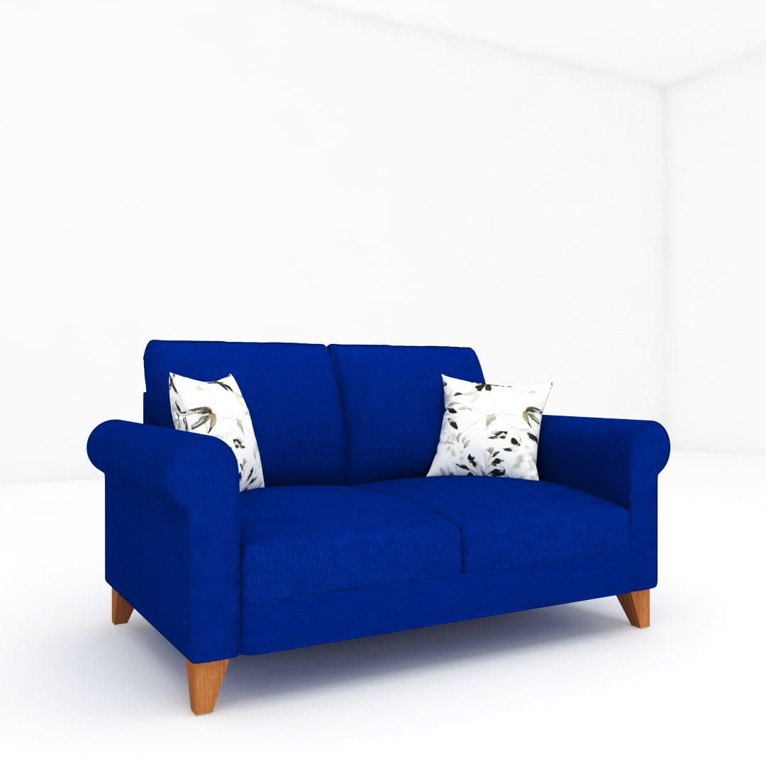 Royal blue 2 seater sofa deals