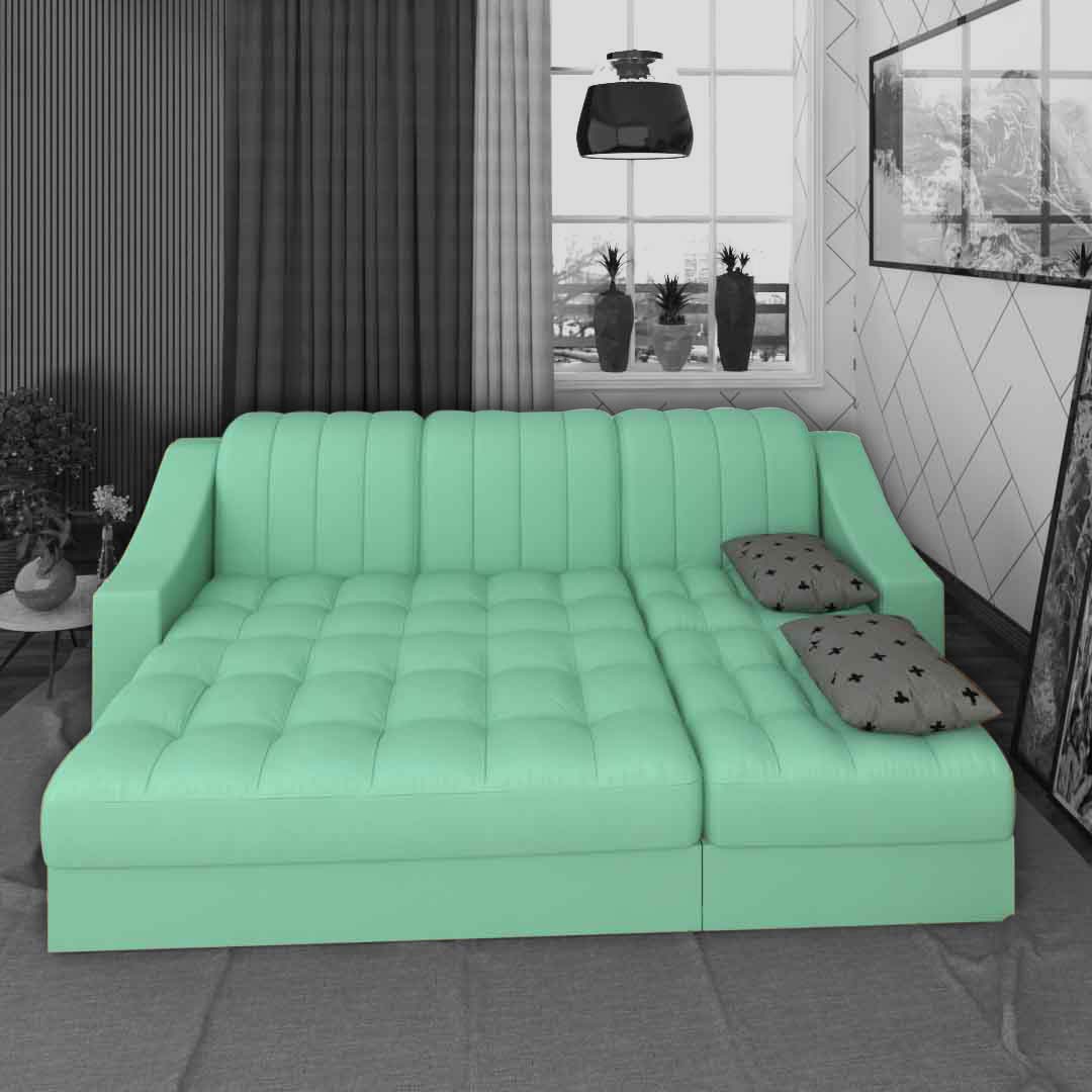 Sofa Cum Bed (She YellowGreen Color)