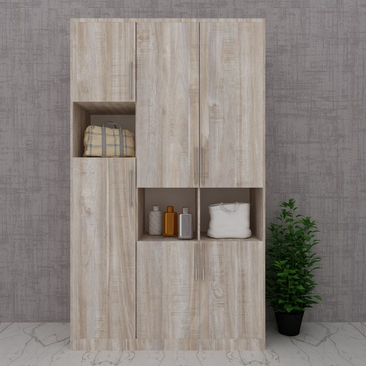 3 Door Wardrobe (In English Oak Light)