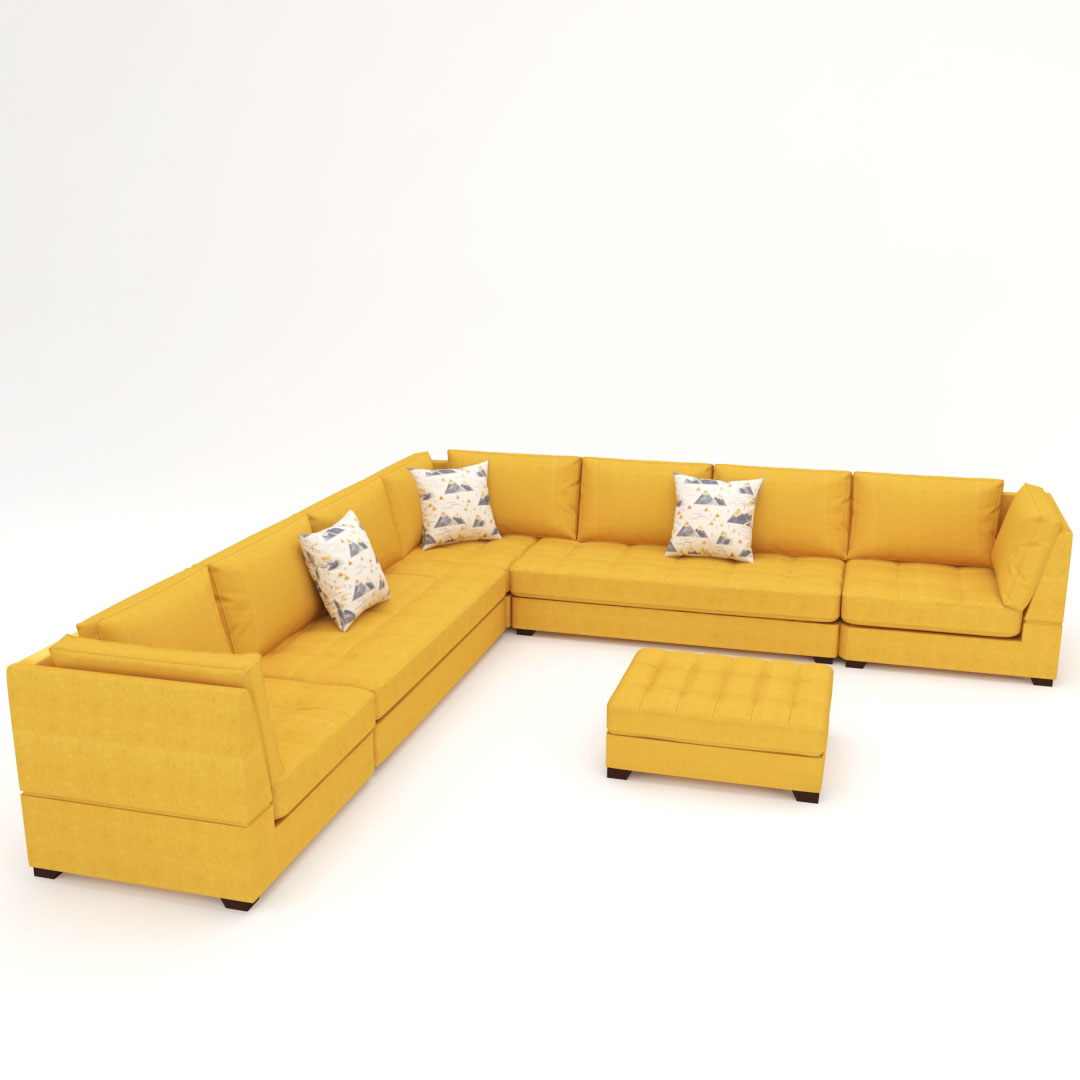 7 Seater LHS Sectional Conner Sofa