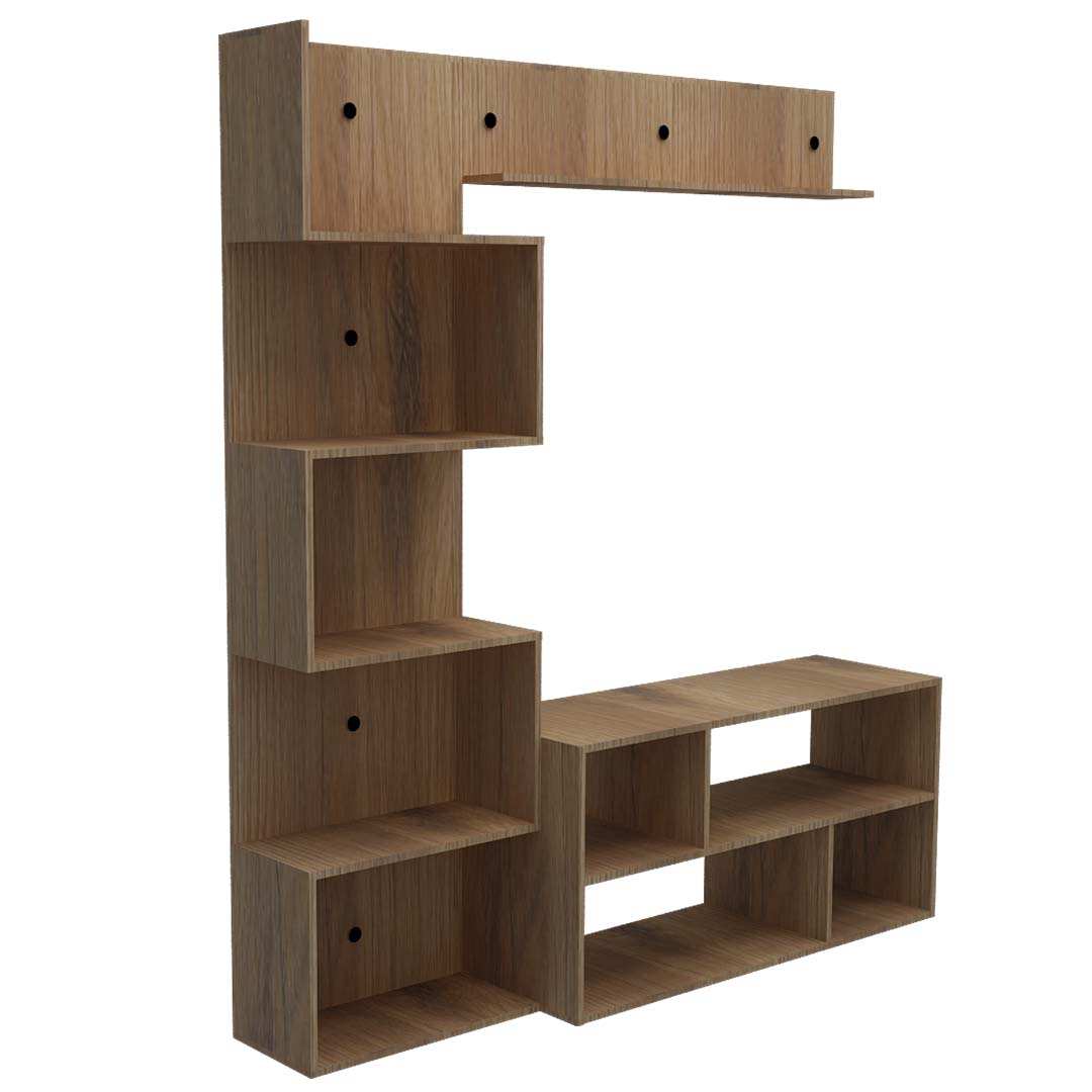 Wooden Modern Tv Unit With Storage (In Matchwell)