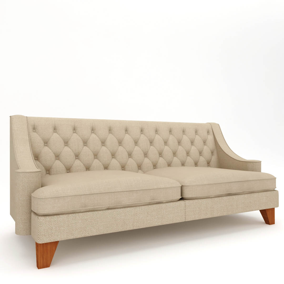 3 Seater Sofas (In ivory color)