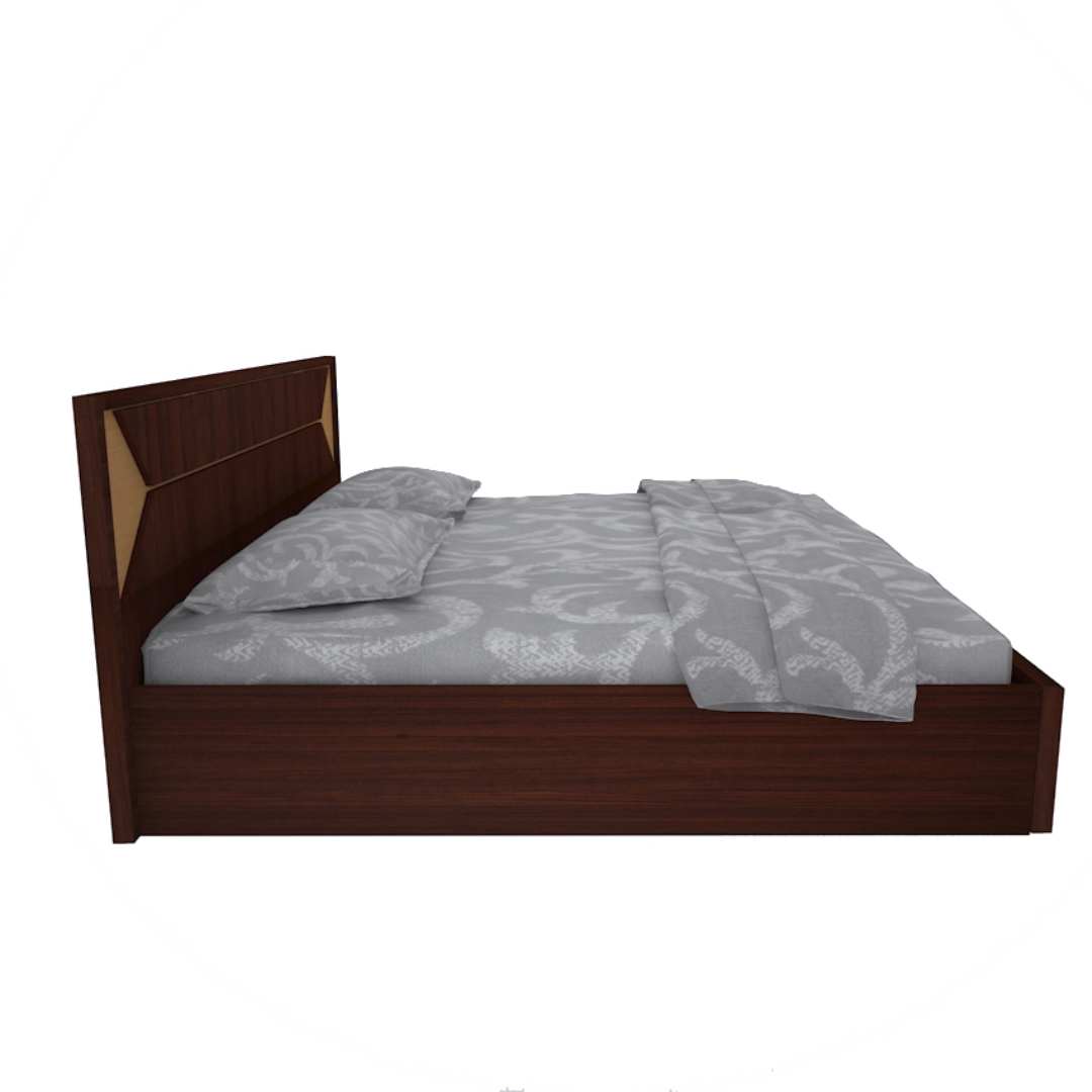 Queen Size Bed with Storage In Sapeli Finished