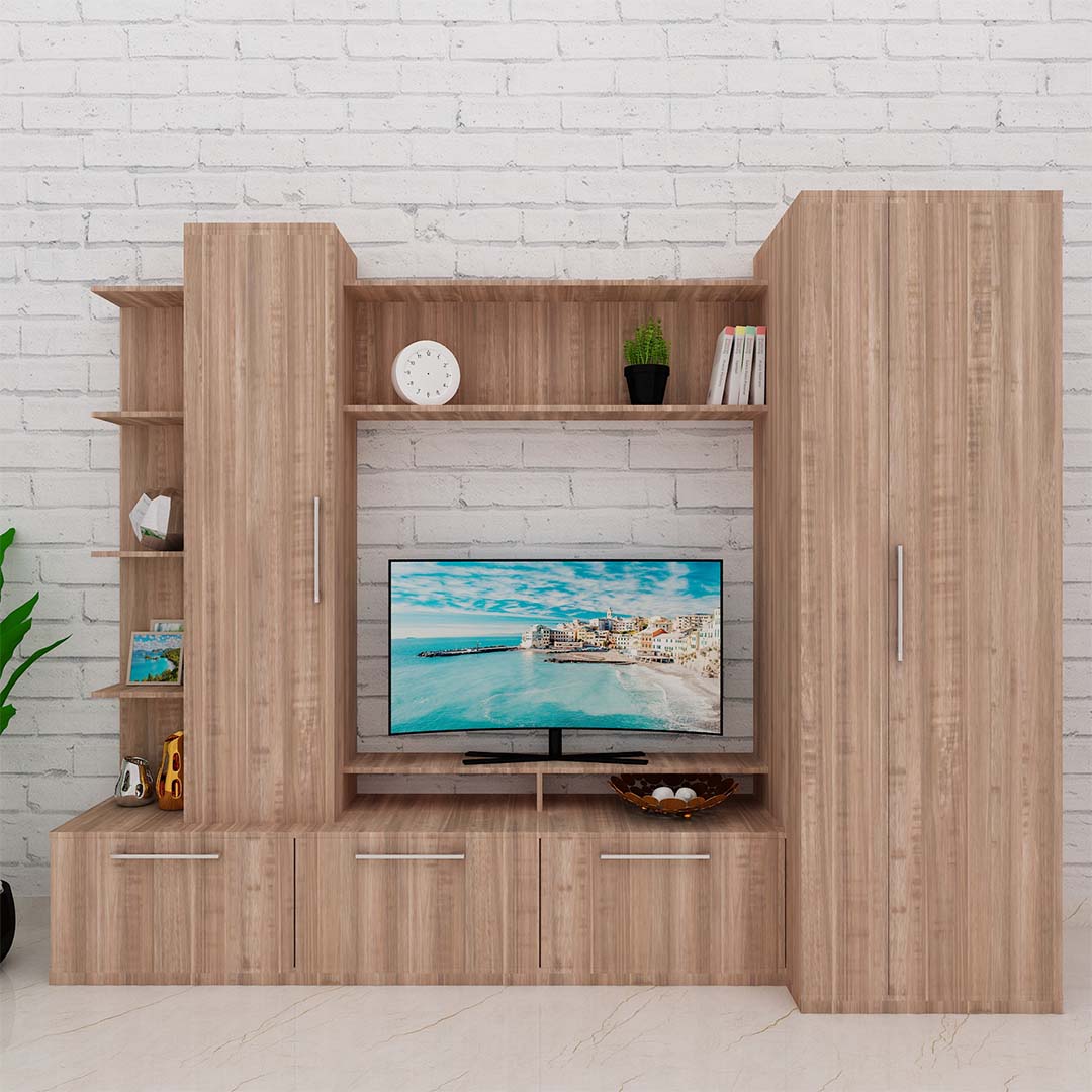 Amazing Tv Cabinet In English Oak Dark