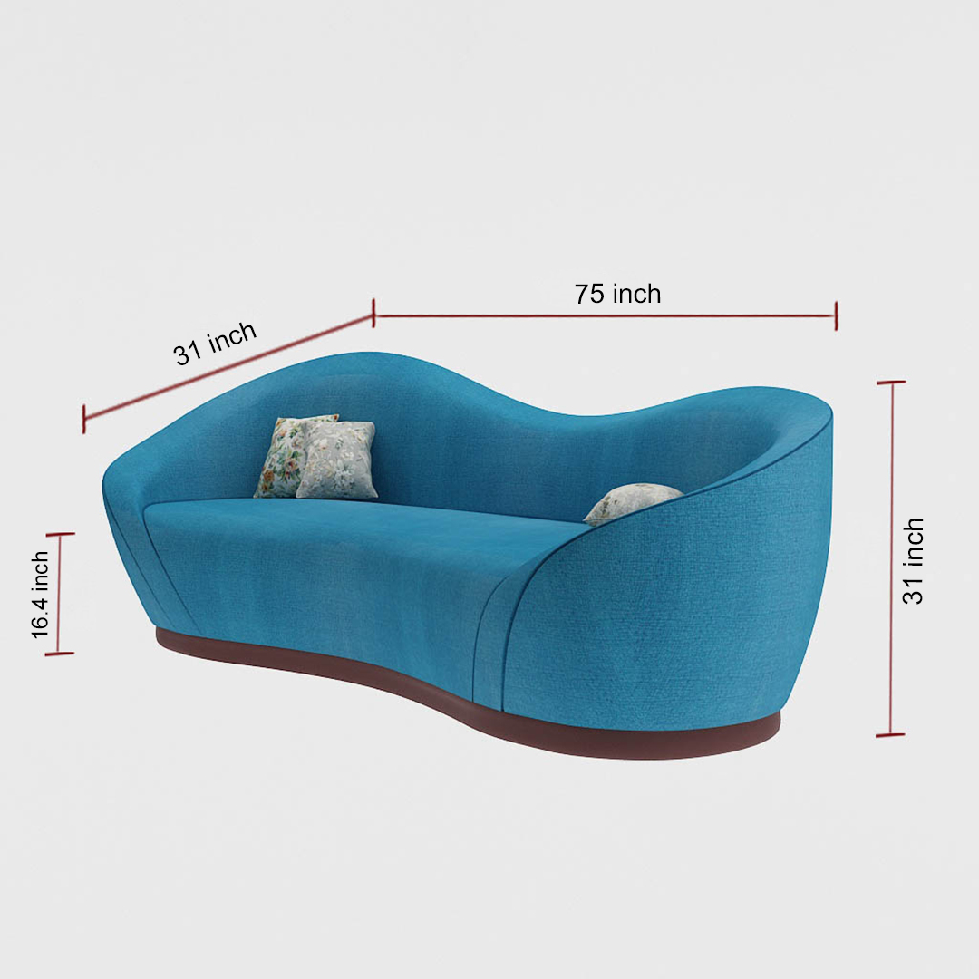 3 Seater Sofa (In Bohemian Blue)