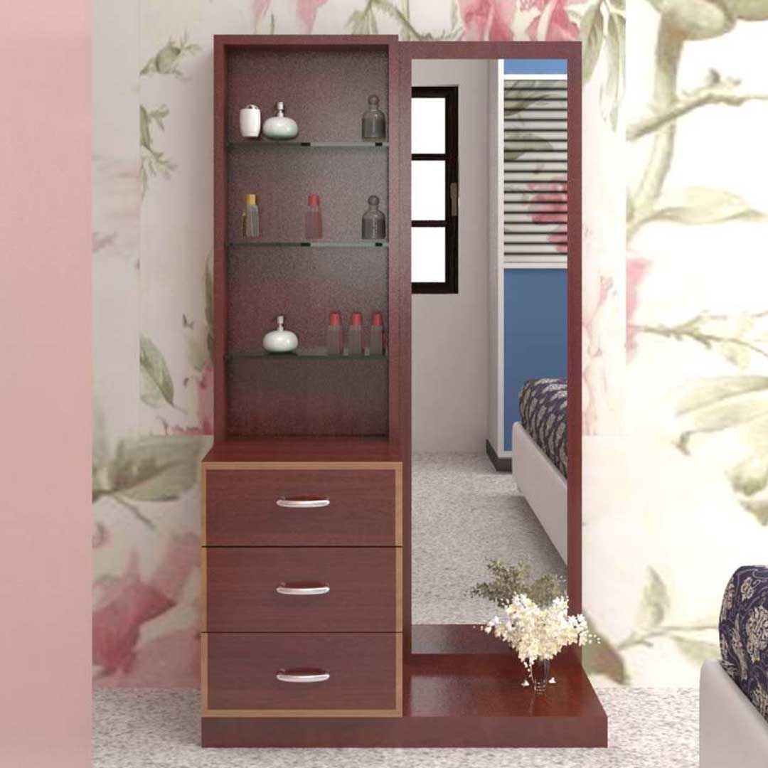 Dressing Unit (In Classic Brown Finish)