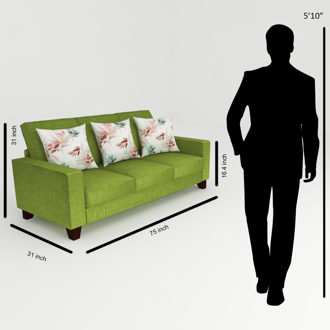 3 Seater Sofas (In Lime Color)