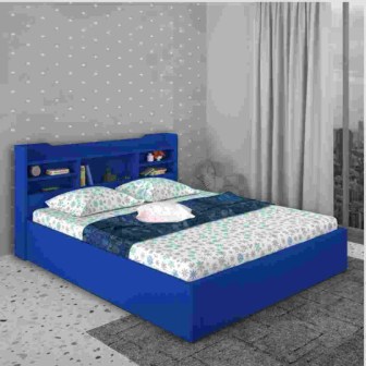 Queen Size Bed(In Blue Finish)