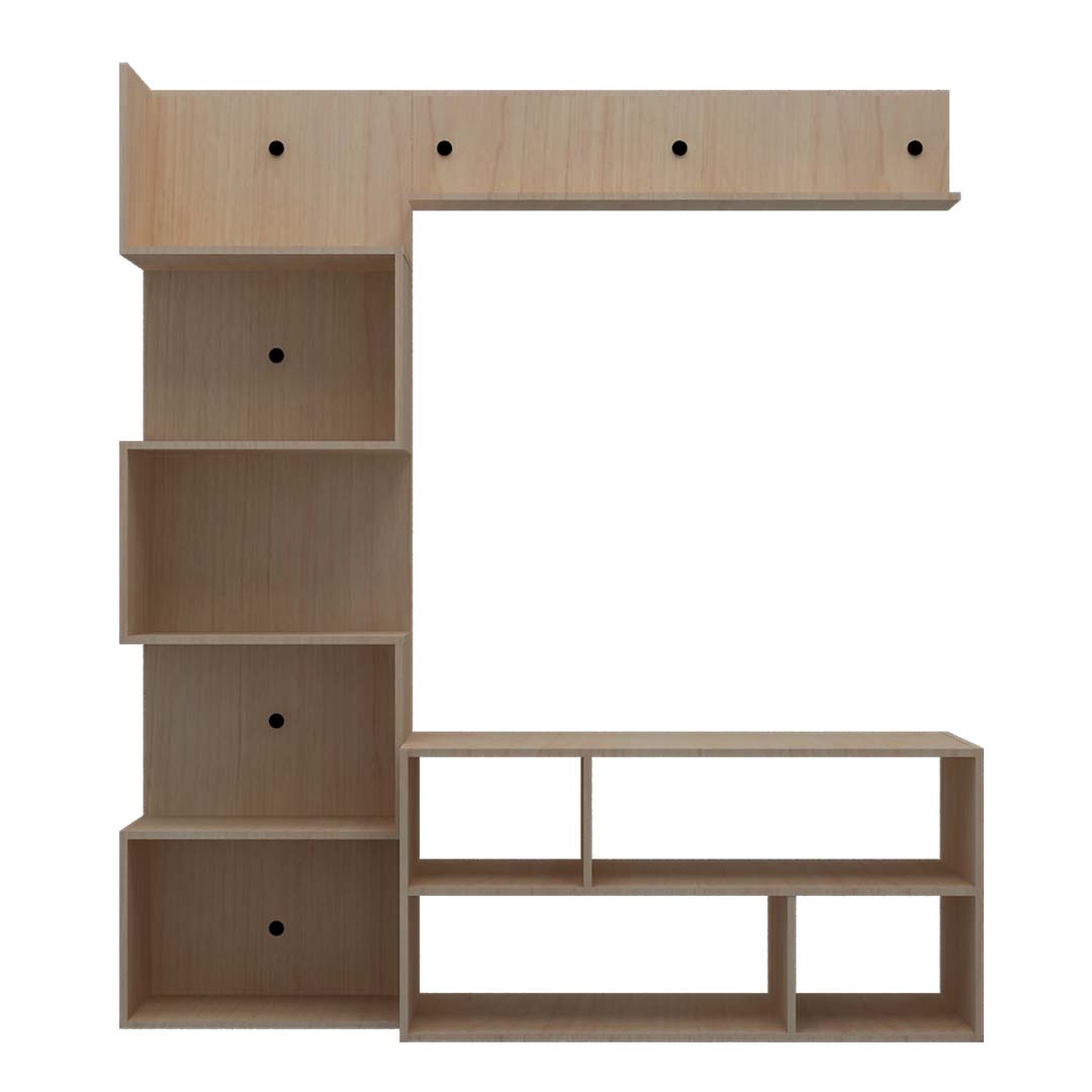 Wooden Modern Tv Unit With Storage (In F. Mapel)