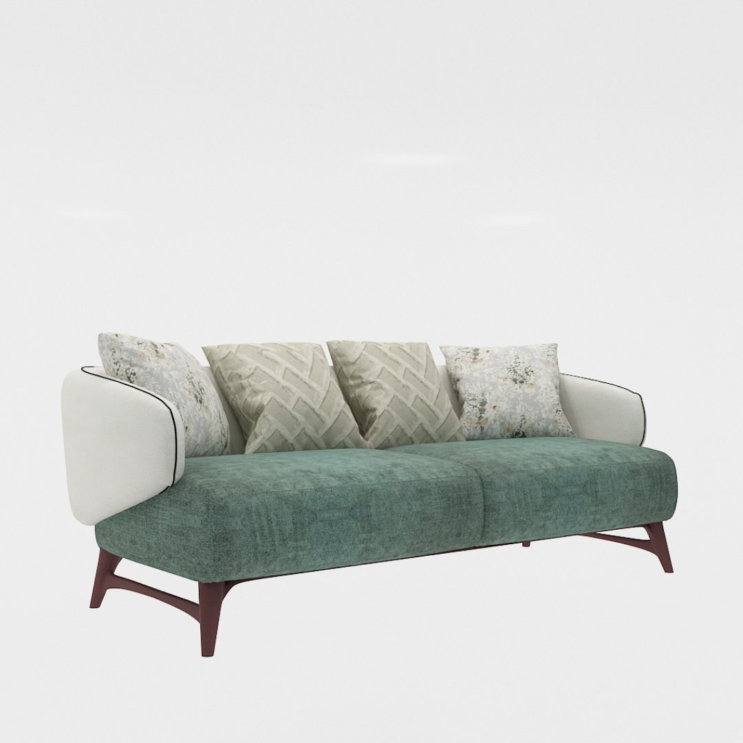 3 Seater Sofa (In Mad Green Color)