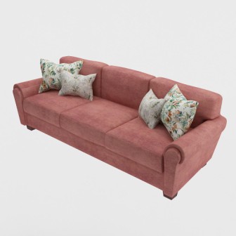 3 Seater Sofa (In Redwood color)