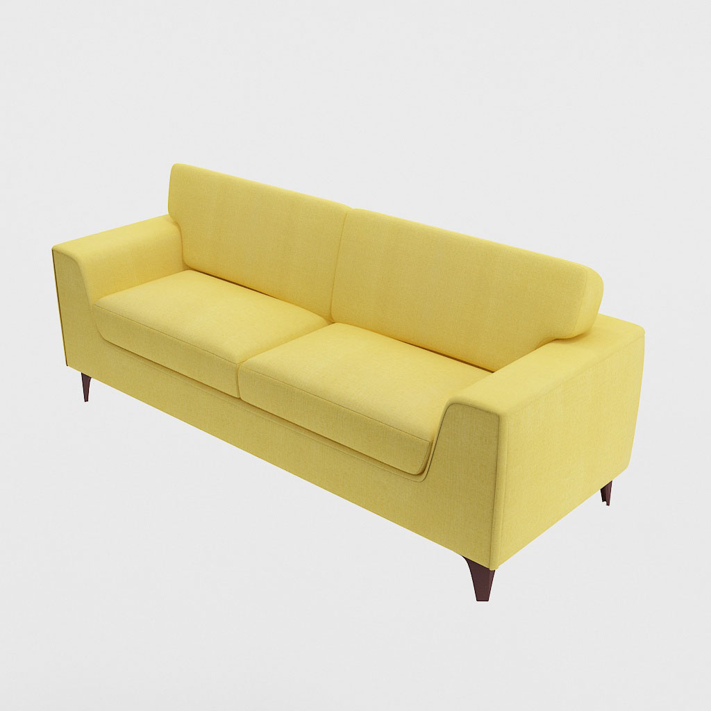 3 Seater Sofa (In Yellow color)