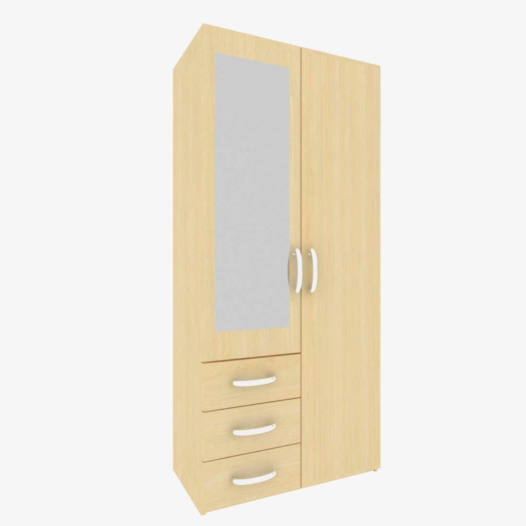 2 Door Wardrobe (In Fusion Maple)