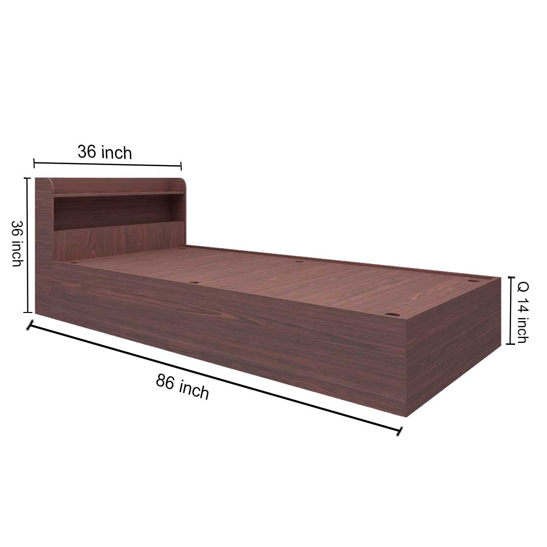  Single Bed(Single Size Bed in Rose Wood)