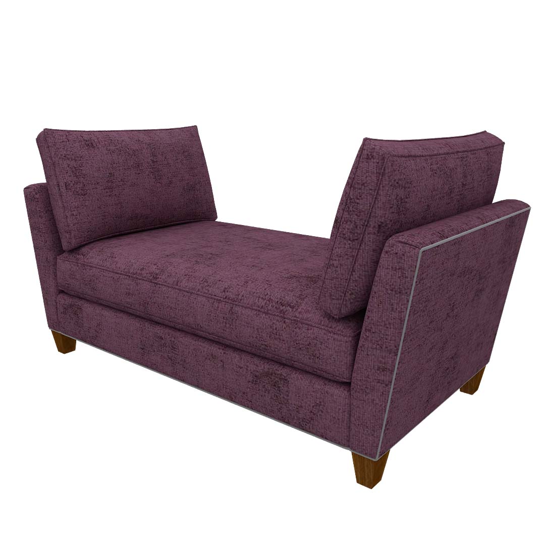 2 Seater Lounge In Purple