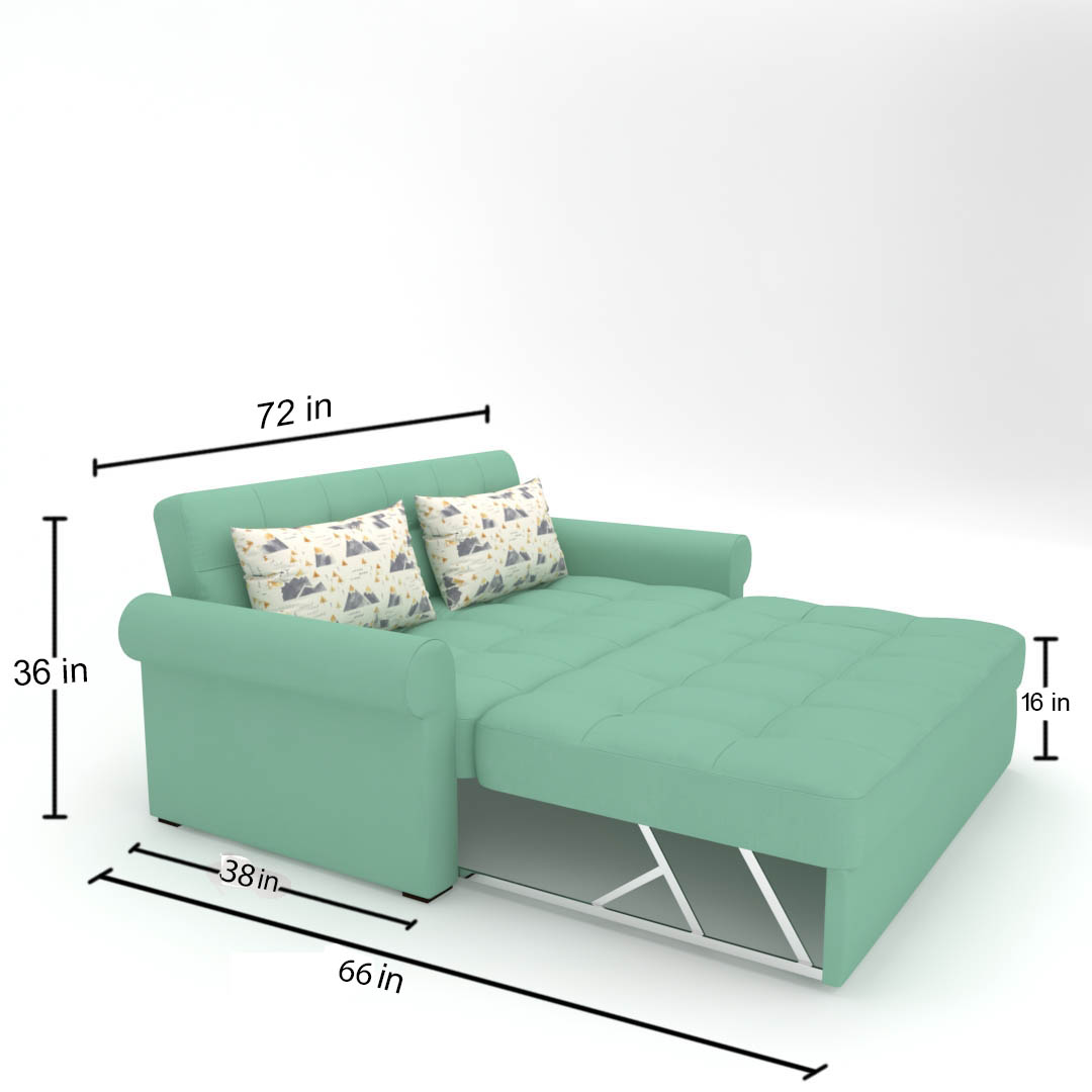 Sofa Cum Bed (She Green Color)