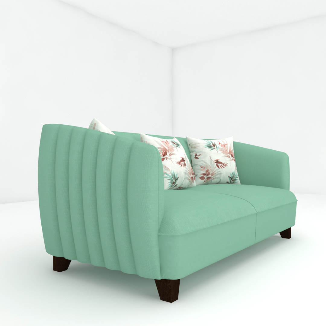 3 Seater Sofas (In Sea Green Color)