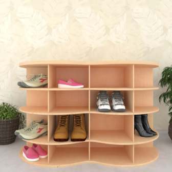 Shoe Rack (In Fusion Maple Finish)