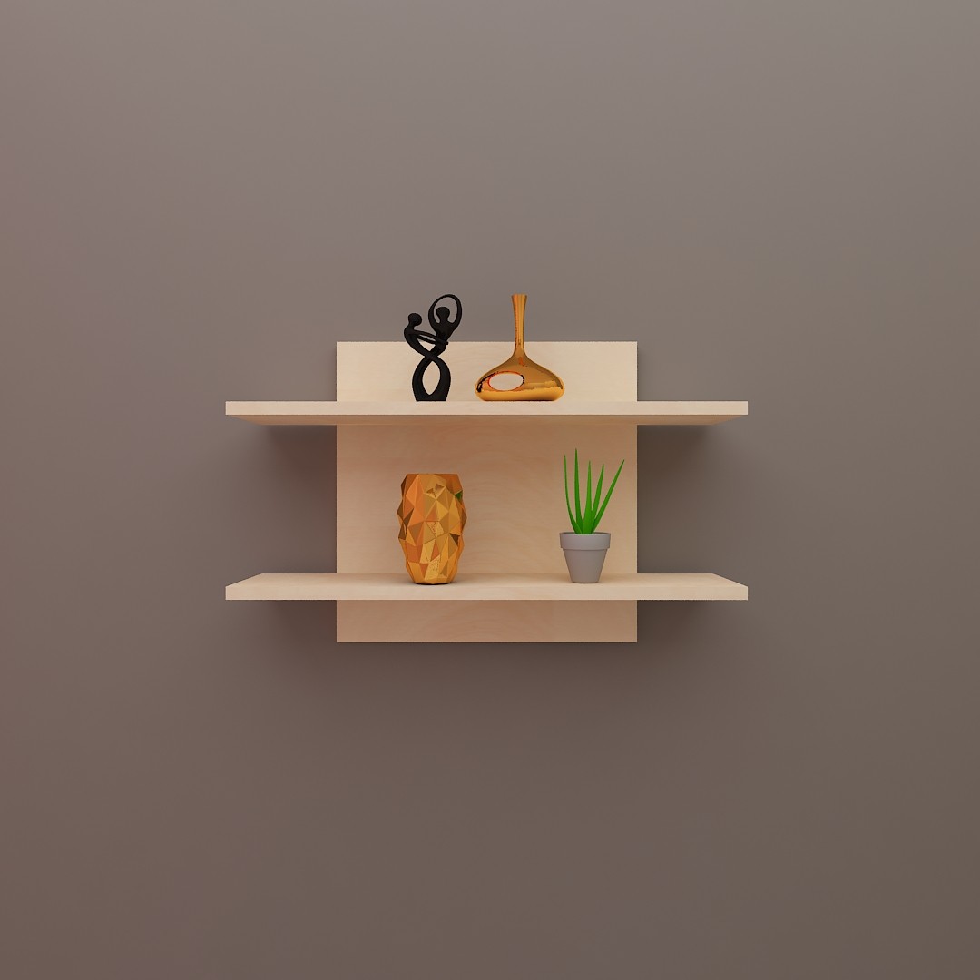 Wooden Style Wall Shelf