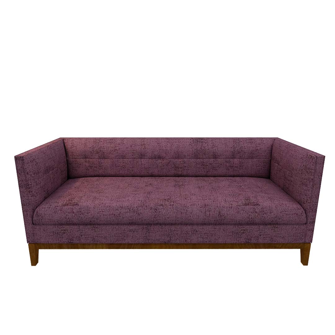 Classic 3 Seater Sofa In Purple Colour