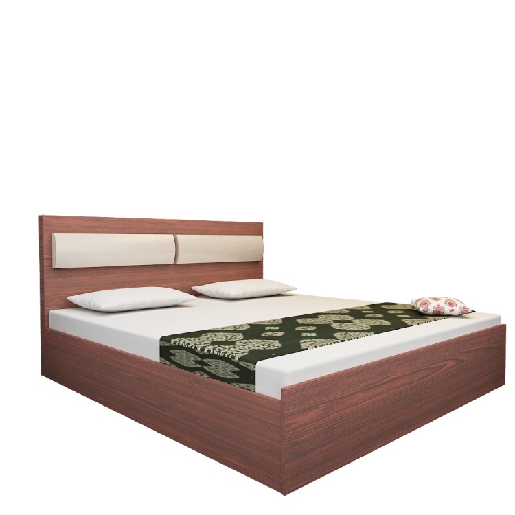 Queen Size Big Storage Bed In Rose Wood 