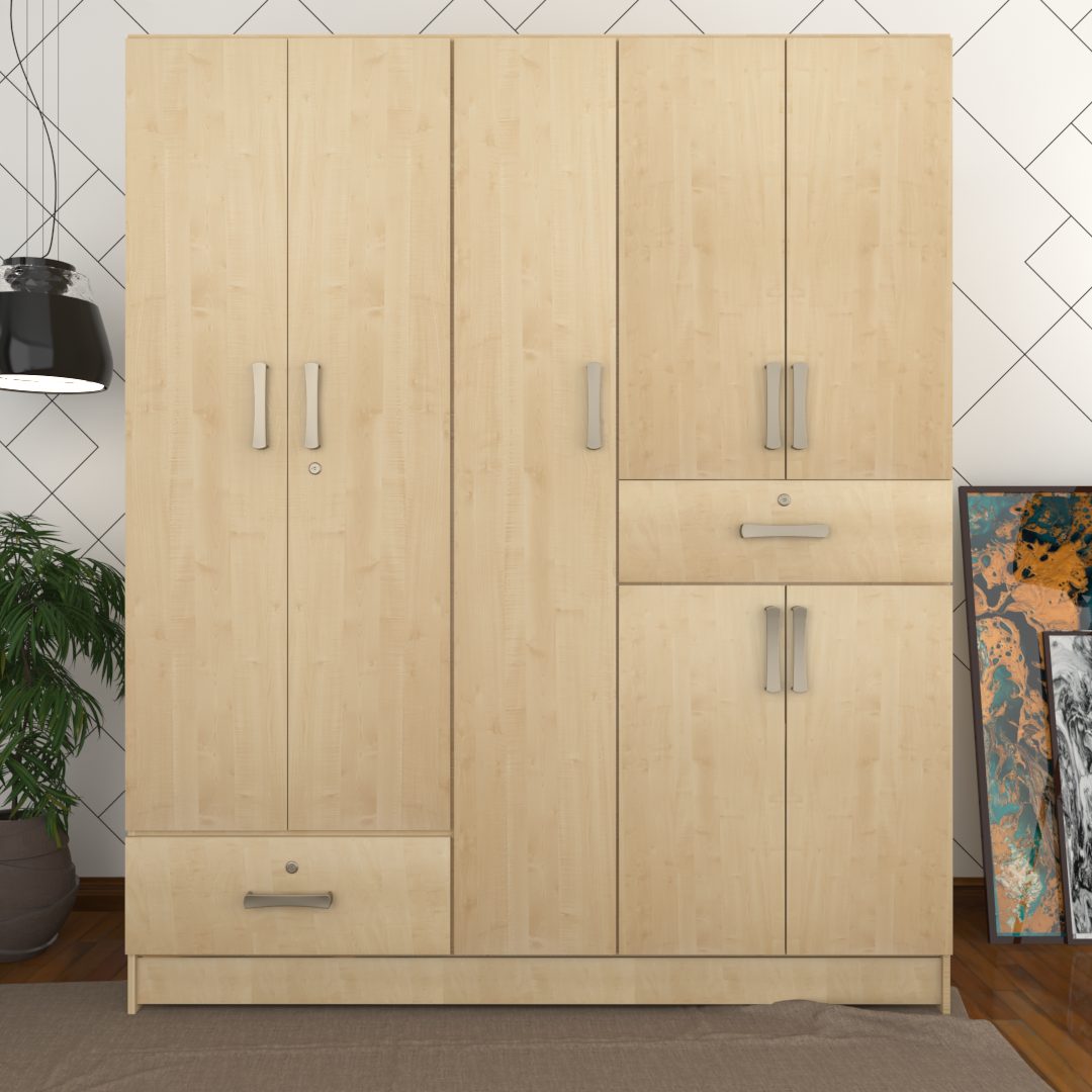 5 Door wardrobe (In Thansau Maple Finish)