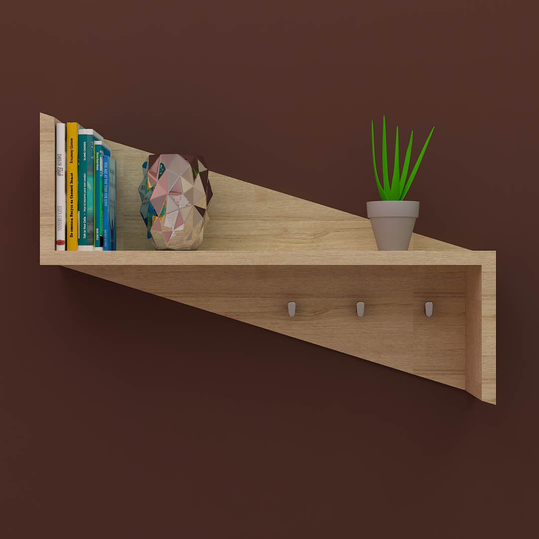 Bookshelf with Key Holder