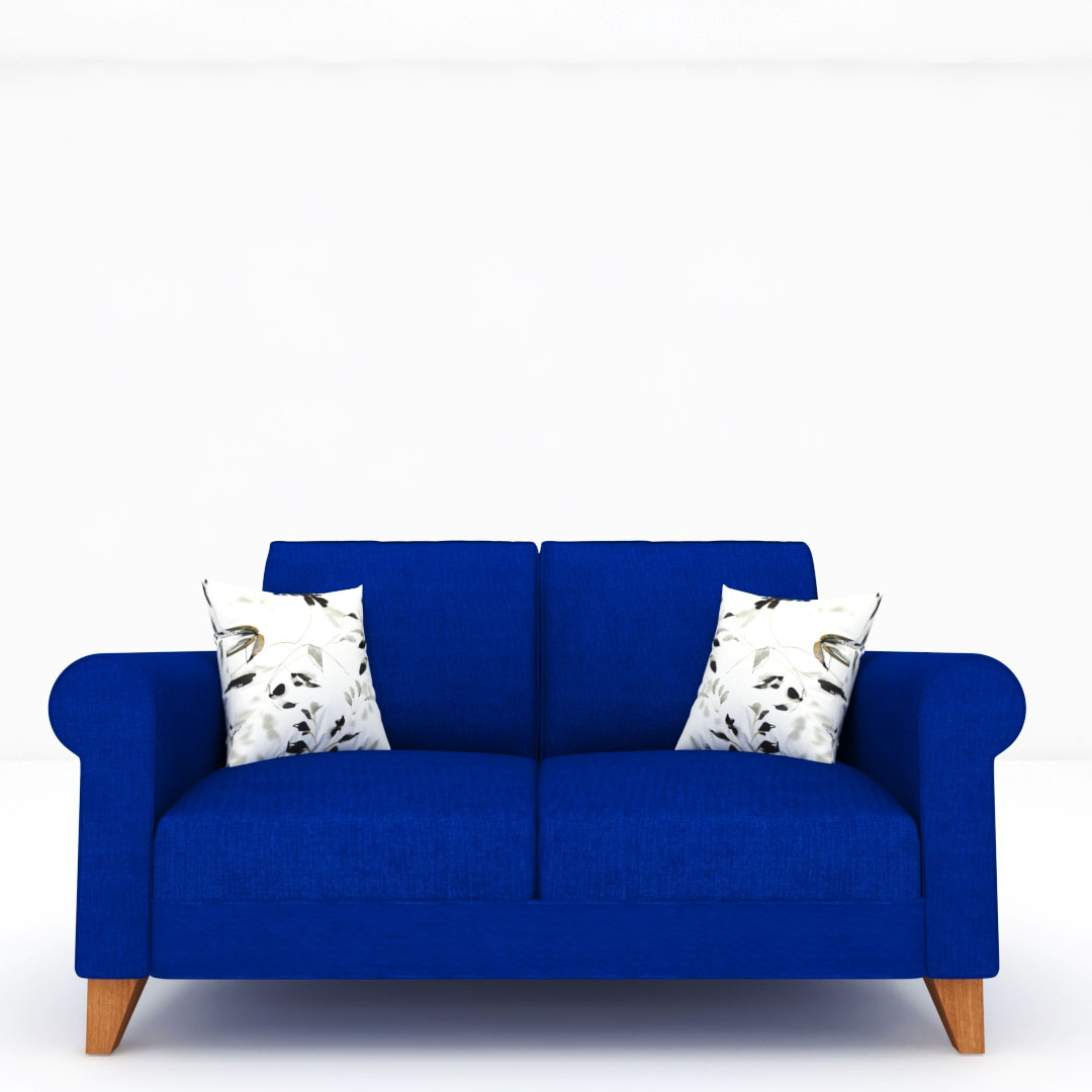 2 Seater Sofa (In Royal Blue Color)