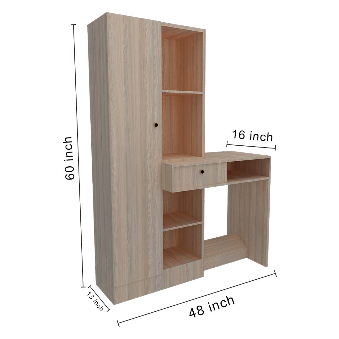 Dressing table and study table combined for space saving!!  @interiorsbypragyatunge #studytable #studytabledesign #dressing  #dressingta... | Instagram