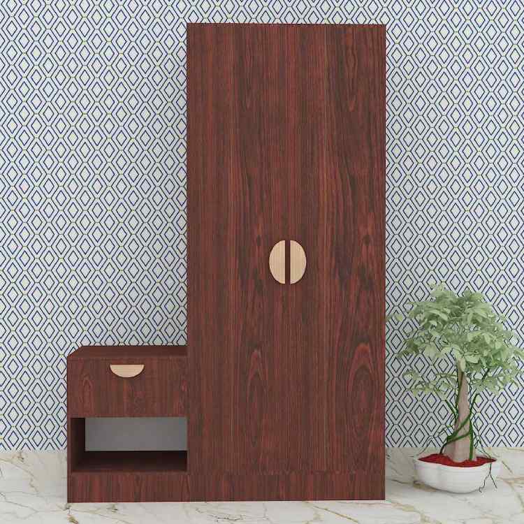 Stylish 2 Door Wardrobe In Rose Wood